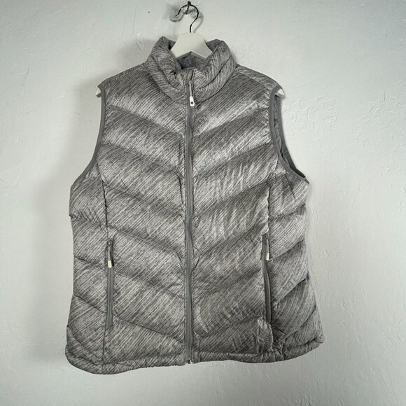 Mountain Hardwear Vest Womens Gray Q Shield 650 Duck Down Puffer Hike Outdoor - Picture 1 of 10